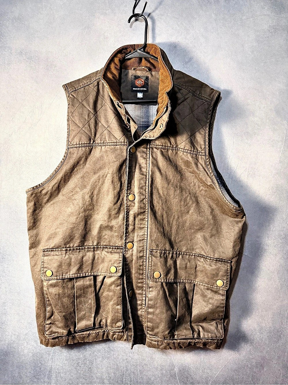 Mountain and Isles Men's Utility Vest Brown XXL